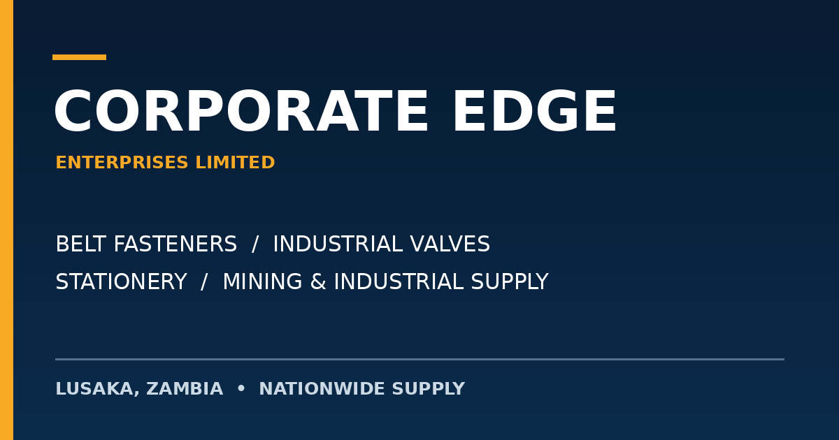 About Corporate Edge | Zambian-Owned Industrial Supplier